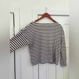 CO Shades striped boatneck tee